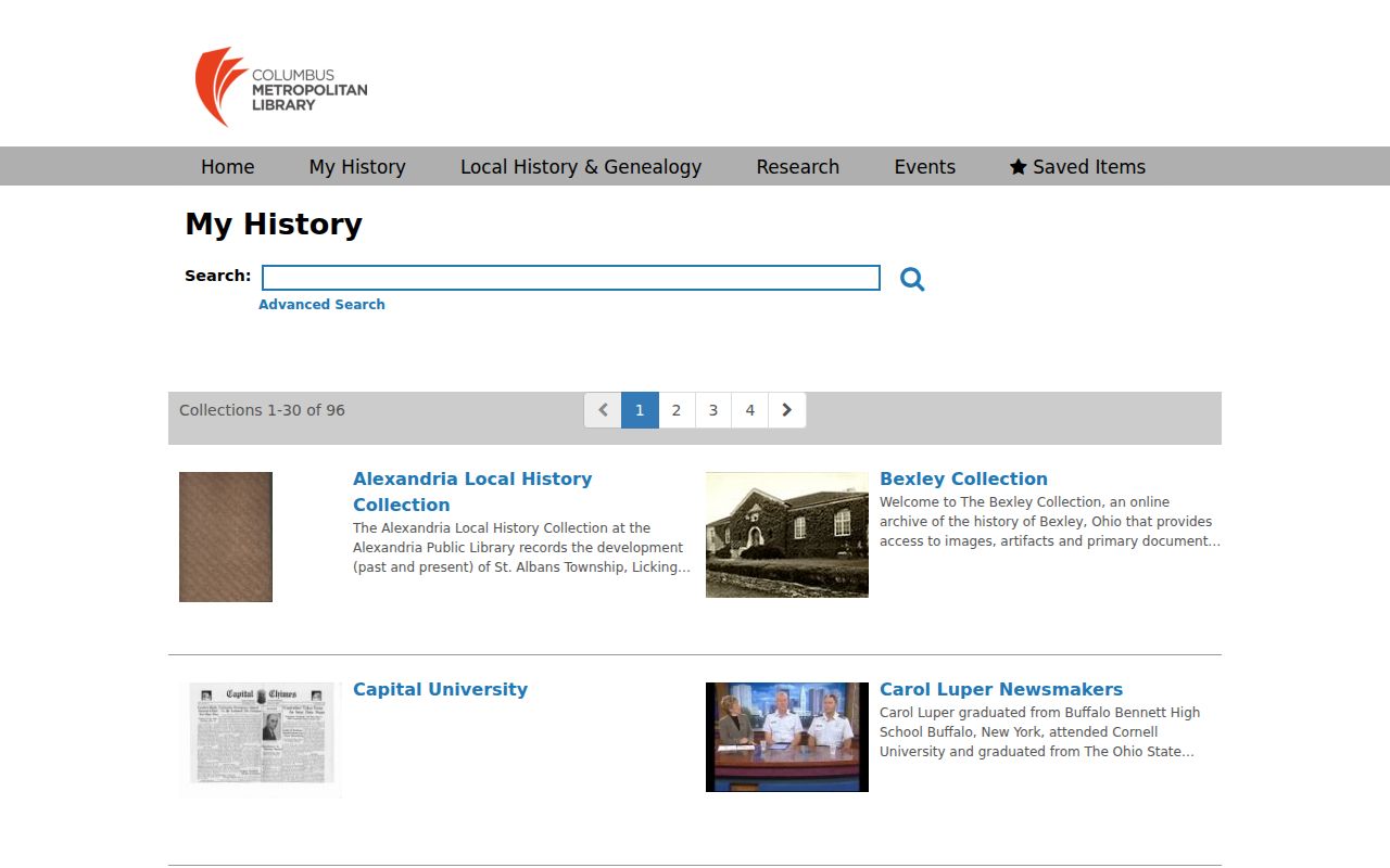 Pickerington city directory research in Columbus Metropolitan Library digital collections