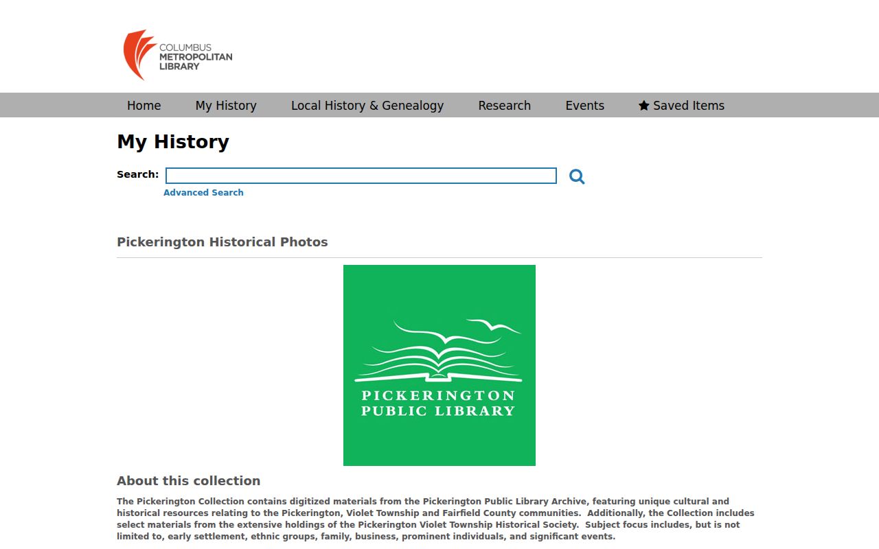 Pickerington city directory companion material in the Pickerington archival collection